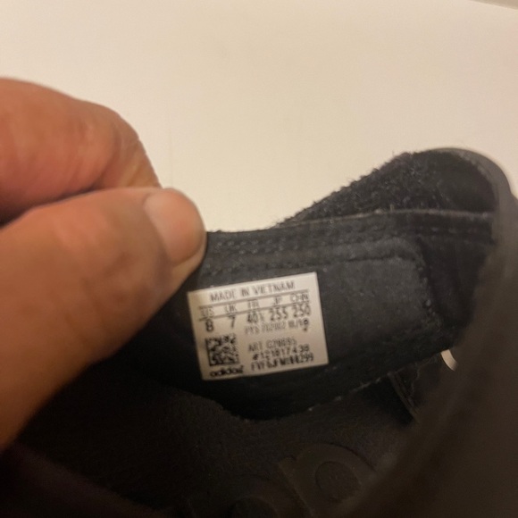 Adidas Adilette Sandal, Core Black,Cloud White Size - Picture 11 of 13